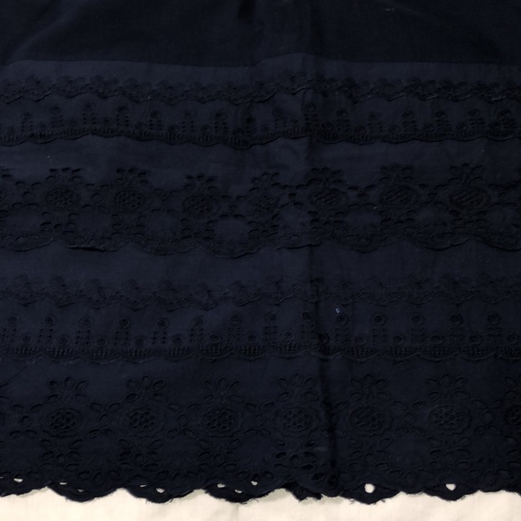Navy blue eyelet skirt - Picture 4 of 5